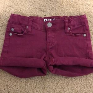 Peek Burgundy Roll Shorts